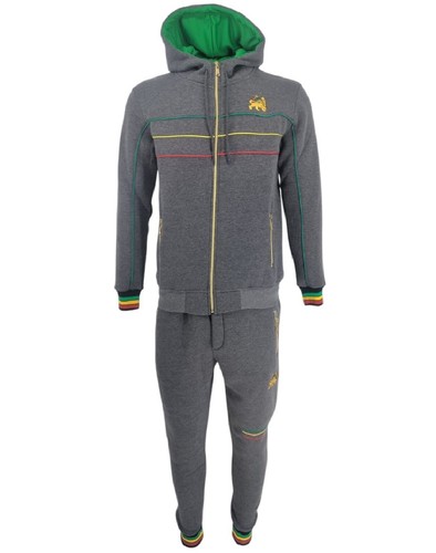 Mens rasta tracksuit - mens, hooded